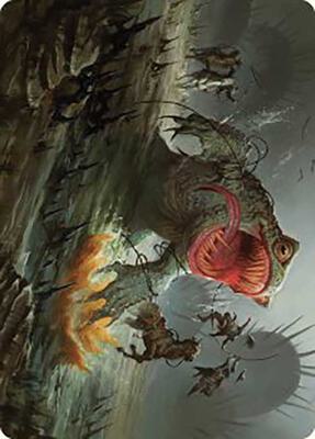 Magic: The Gathering - Art Series: Outlaws of Thunder Junction - The Gitrog, Ravenous Ride Art Card - Normal - Anime Card Craze