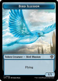 Magic: The Gathering - Commander: Outlaws of Thunder Junction - Bird Illusion // Elemental (0014) Double-Sided Token - Normal - Anime Card Craze
