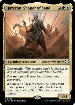 Magic: The Gathering - Commander: Outlaws of Thunder Junction - Hazezon, Shaper of Sand - Normal - Anime Card Craze