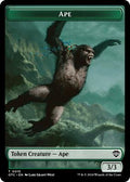 Magic: The Gathering - Commander: Outlaws of Thunder Junction - Ape // Shark Double-Sided Token - Normal - Anime Card Craze