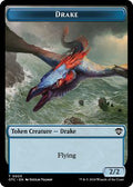 Magic: The Gathering - Commander: Outlaws of Thunder Junction - Drake // Soldier (0026) Double-Sided Token - Normal - Anime Card Craze