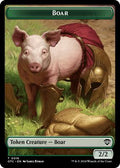 Magic: The Gathering - Commander: Outlaws of Thunder Junction - Boar // Treasure Double-Sided Token - Normal - Anime Card Craze