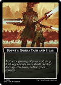 Magic: The Gathering - Commander: Outlaws of Thunder Junction - Bounty: Gorra Tash and Silas // Bounty Rules Double-Sided Token - Normal - Anime Card Craze