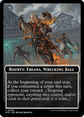 Magic: The Gathering - Commander: Outlaws of Thunder Junction - Bounty: Eriana, Wrecking Ball // Bounty Rules Double-Sided Token - Normal - Anime Card Craze