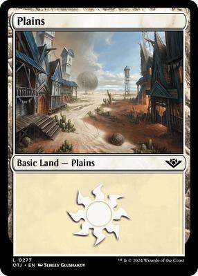 Magic: The Gathering - Outlaws of Thunder Junction - Plains (0277) - Foil - Anime Card Craze
