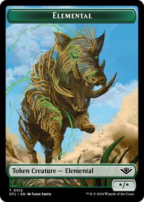 Magic: The Gathering - Outlaws of Thunder Junction - Elemental Token - Normal - Anime Card Craze