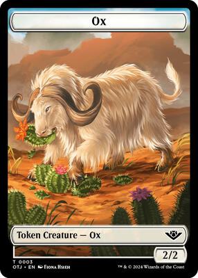 Magic: The Gathering - Outlaws of Thunder Junction - Ox Token - Normal - Anime Card Craze