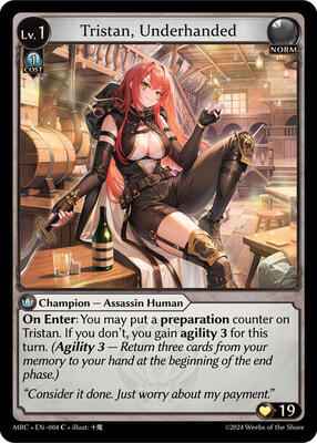 Grand Archive TCG - Mercurial Heart - Tristan, Underhanded - 4 - Normal