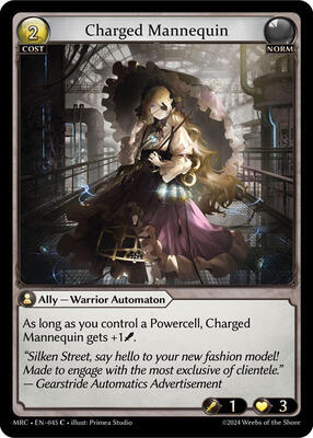 Grand Archive TCG - Mercurial Heart - Charged Mannequin - 45 - Normal