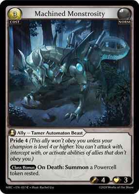 Grand Archive TCG - Mercurial Heart - Machined Monstrosity - 57 - Normal