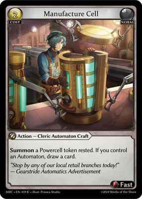 Grand Archive TCG - Mercurial Heart - Manufacture Cell - 59 - Normal