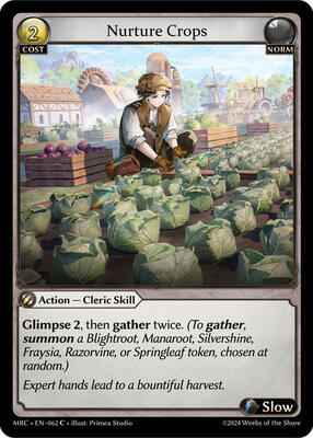 Grand Archive TCG - Mercurial Heart - Nurture Crops - 62 - Normal