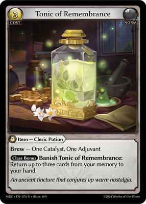 Grand Archive TCG - Mercurial Heart - Tonic of Remembrance - 76 - Normal