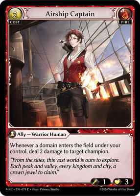 Grand Archive TCG - Mercurial Heart - Airship Captain - 79 - Normal