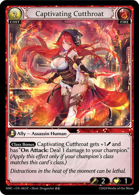 Grand Archive TCG - Mercurial Heart - Captivating Cutthroat - 82 - Normal