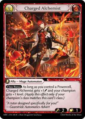 Grand Archive TCG - Mercurial Heart - Charged Alchemist - 85 - Normal