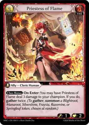 Grand Archive TCG - Mercurial Heart - Priestess of Flame - 94 - Normal