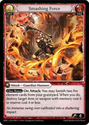 Grand Archive TCG - Mercurial Heart - Smashing Force - 98 - Normal