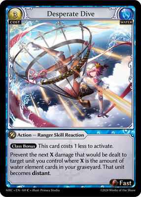 Grand Archive TCG - Mercurial Heart - Desperate Dive - 109 - Normal