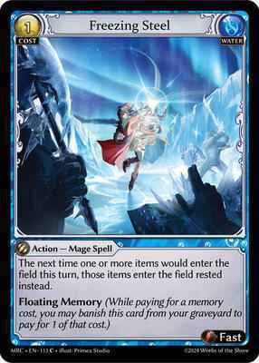 Grand Archive TCG - Mercurial Heart - Freezing Steel - 113 - Normal