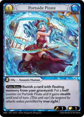 Grand Archive TCG - Mercurial Heart - Portside Pirate - 124 - Normal