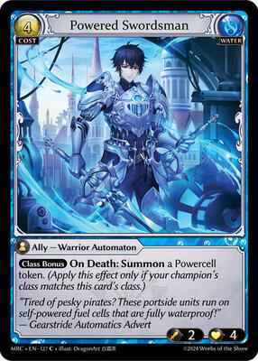 Grand Archive TCG - Mercurial Heart - Powered Swordsman - 127 - Normal