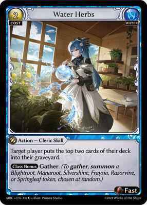 Grand Archive TCG - Mercurial Heart - Water Herbs - 132 - Normal