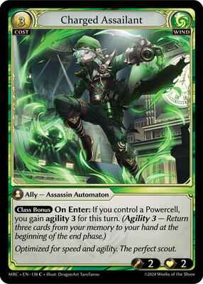 Grand Archive TCG - Mercurial Heart - Charged Assailant - 138 - Foil