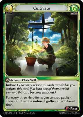 Grand Archive TCG - Mercurial Heart - Cultivate - 141 - Normal