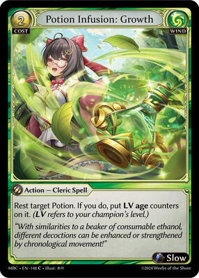 Grand Archive TCG - Mercurial Heart - Potion Infusion: Growth - 148 - Normal