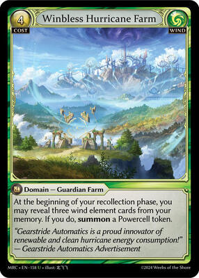 Grand Archive TCG - Mercurial Heart - Winbless Hurricane Farm - 158 - Normal