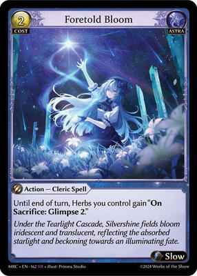 Grand Archive TCG - Mercurial Heart - Foretold Bloom - 162 - Normal