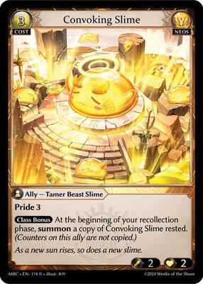 Grand Archive TCG - Mercurial Heart - Convoking Slime - 174 - Normal