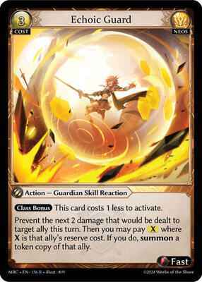 Grand Archive TCG - Mercurial Heart - Echoic Guard - 176 - Normal