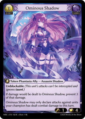 Grand Archive TCG - Mercurial Heart - Ominous Shadow - 182 - Normal