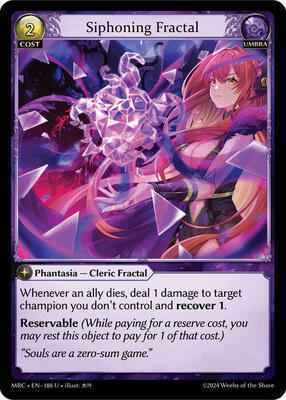 Grand Archive TCG - Mercurial Heart - Siphoning Fractal - 188 - Normal