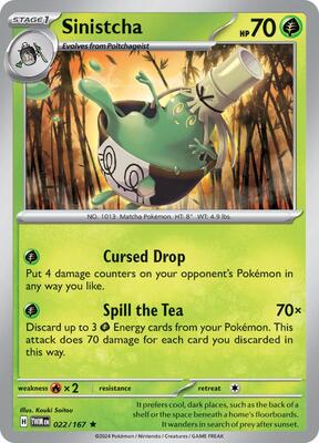 Pokemon SV06: Twilight Masquerade Sinistcha - Anime Card Craze