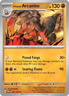 Pokemon SV06: Twilight Masquerade Hisuian Arcanine - Anime Card Craze