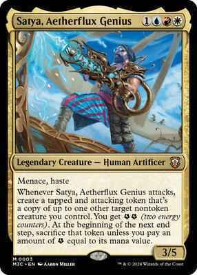 Magic: The Gathering - Commander: Modern Horizons 3 - Satya, Aetherflux Genius - Foil