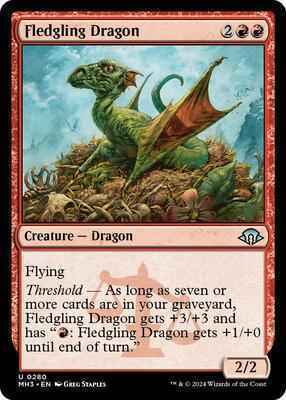 Magic: The Gathering - Modern Horizons 3 - Fledgling Dragon - Normal