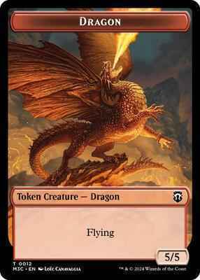 Magic: The Gathering - Commander: Modern Horizons 3 - Dragon // Treasure Double-Sided Token - Normal