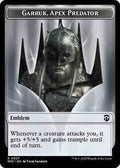 Magic: The Gathering - Commander: Modern Horizons 3 - Emblem - Garruk, Apex Predator // Saproling Double-Sided Token - Normal