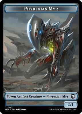 Magic: The Gathering - Commander: Modern Horizons 3 - Phyrexian Myr // Servo Double-Sided Token - Normal