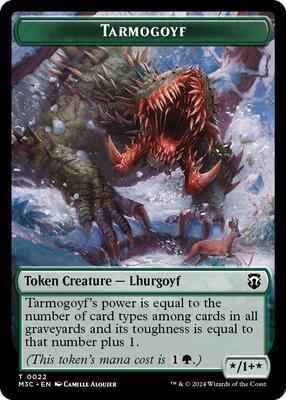 Magic: The Gathering - Commander: Modern Horizons 3 - Tarmogoyf // Saproling Double-Sided Token - Normal