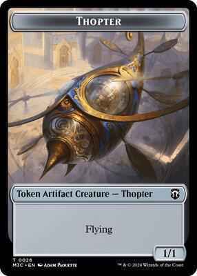 Magic: The Gathering - Commander: Modern Horizons 3 - Thopter // Copy Double-Sided Token - Normal