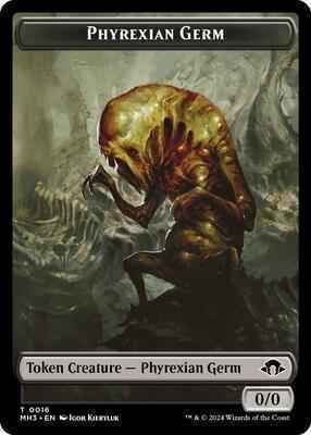 Magic: The Gathering - Modern Horizons 3 - Phyrexian Germ // Moonfolk Double-Sided Token - Foil
