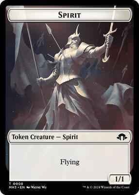 Magic: The Gathering - Modern Horizons 3 - Spirit Token (0008) - Normal