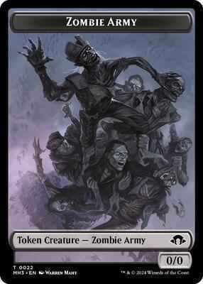 Magic: The Gathering - Modern Horizons 3 - Zombie Army // Energy Reserve Double-Sided Token - Normal