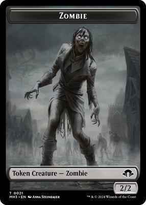 Magic: The Gathering - Modern Horizons 3 - Zombie // Energy Reserve Double-Sided Token - Normal