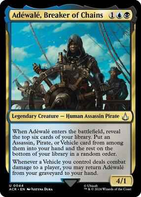 Magic: The Gathering - Universes Beyond: Assassin's Creed - Adewale, Breaker of Chains - Uncommon - Foil